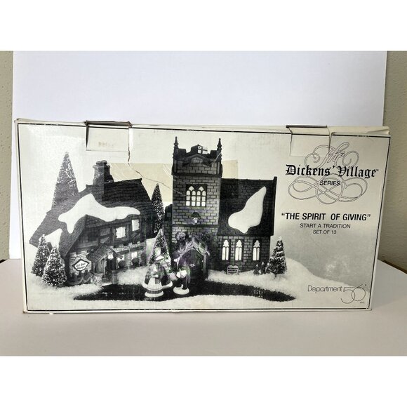 Christmas Dept 56 Dickens Village Spirit of Giving Sudbury Church MISSING PIECES - Picture 9 of 12